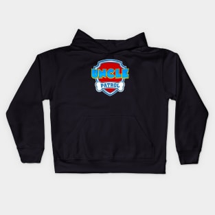 Uncle Patrol Family Dog Mom Dad Funny Gifts Birthday Party Kids Hoodie